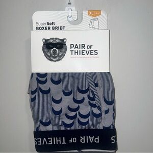 Pair of Thieves SuperSoft Boxer Brief - Blue- XL